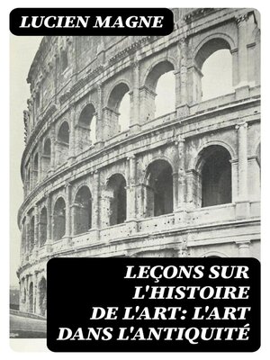cover image of Leçons sur l'histoire de l'art